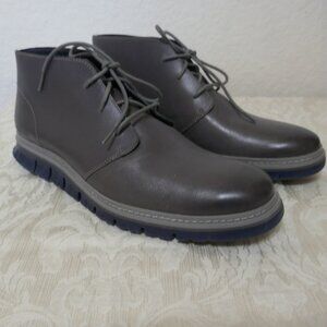 Cole Haan ZEROGRAND Gray Weatherproof Chukka Ankle Boot Mens C36289 10.5 Med